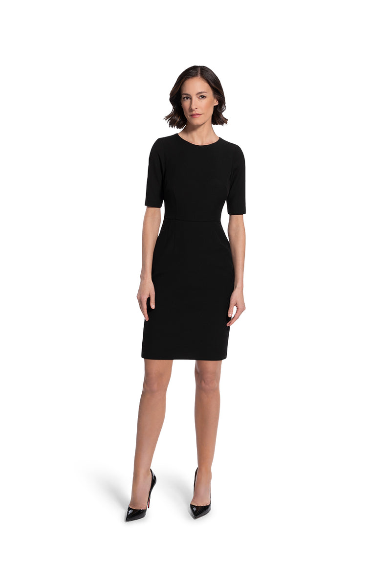 front view of woman wearing the black alpha dress Bring it On Black Collection Collection hover